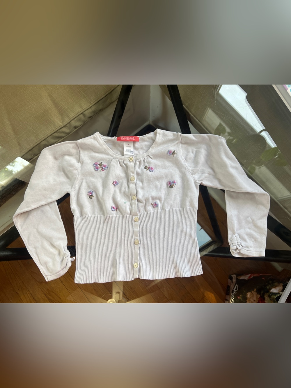 Gymboree girls Embroidered Knit Cardigan